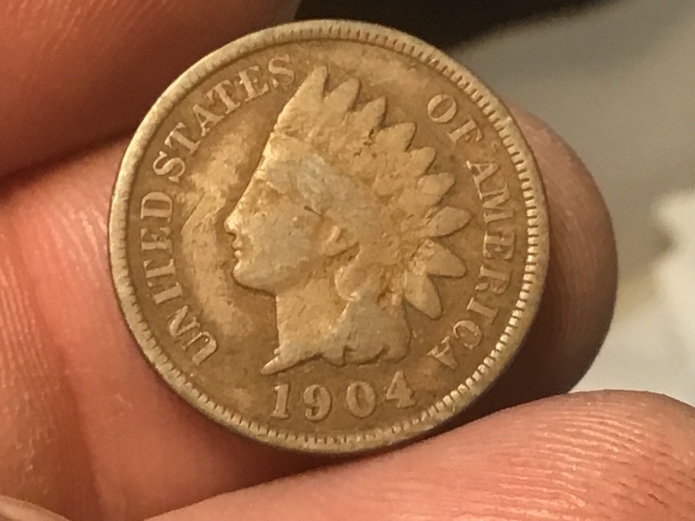 1904 Indian Head Cent Penny, 1 coin
