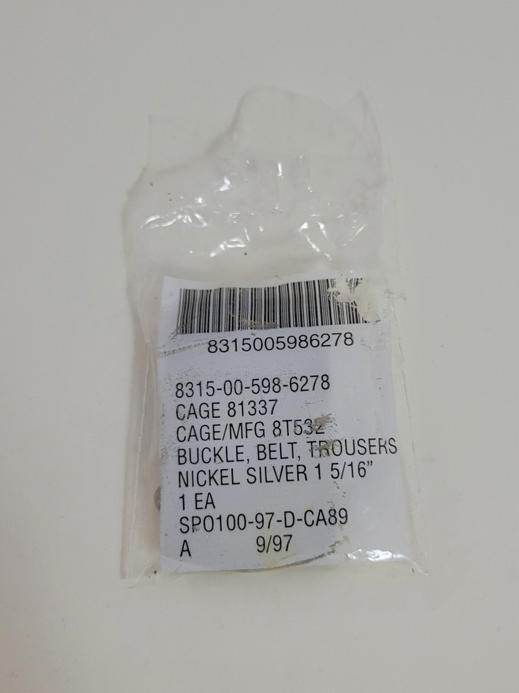 Silver Military Belt Buckle Unopened