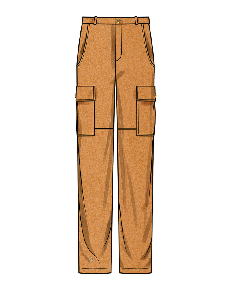 Men's Cargo Pants Sewing Pattern ~ 4 Variations! (Sizes 44-52) Simplicity 9693