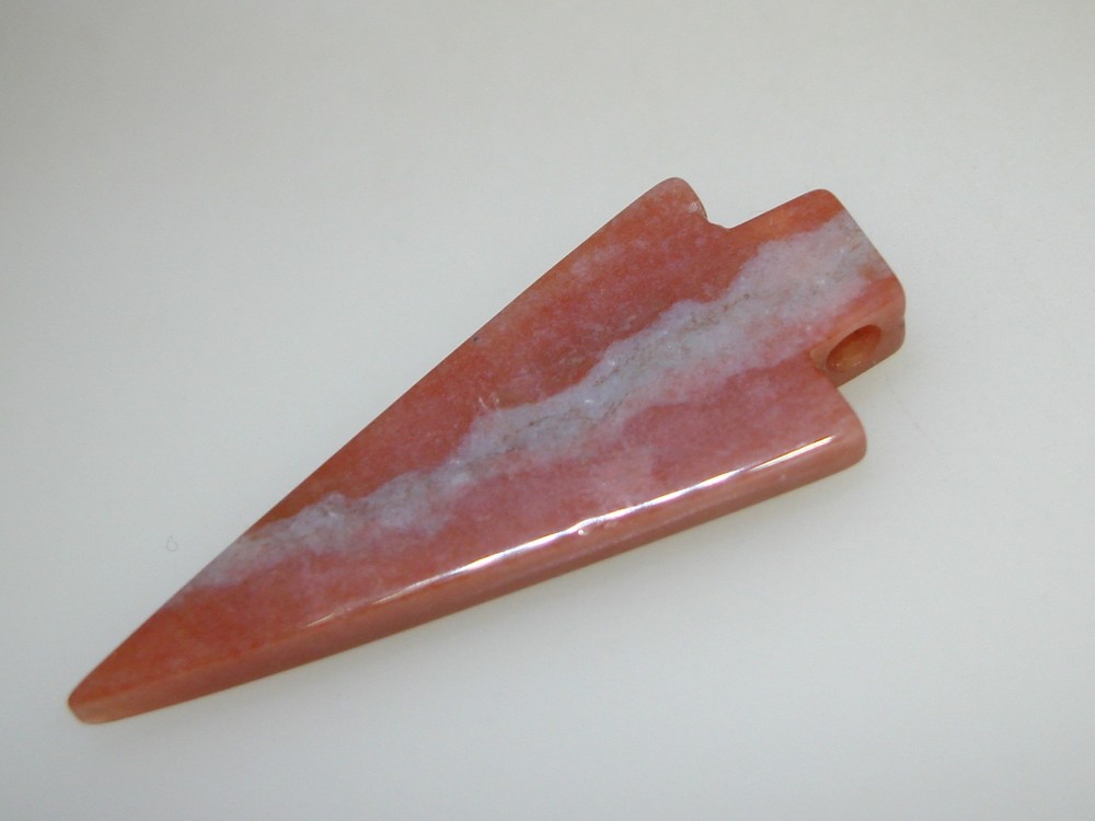 UNIQUE ARTISAN CRAFTED BROWN AGATE ARROW PENDANT!