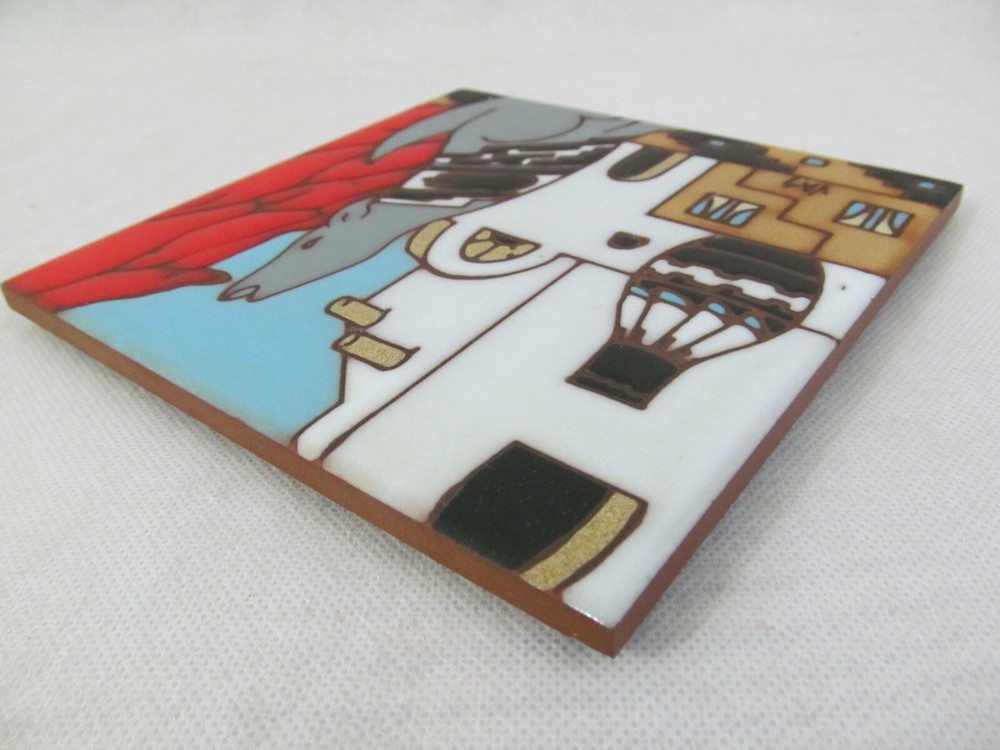 1990 Earthtones 6" Ceramic Art Tile