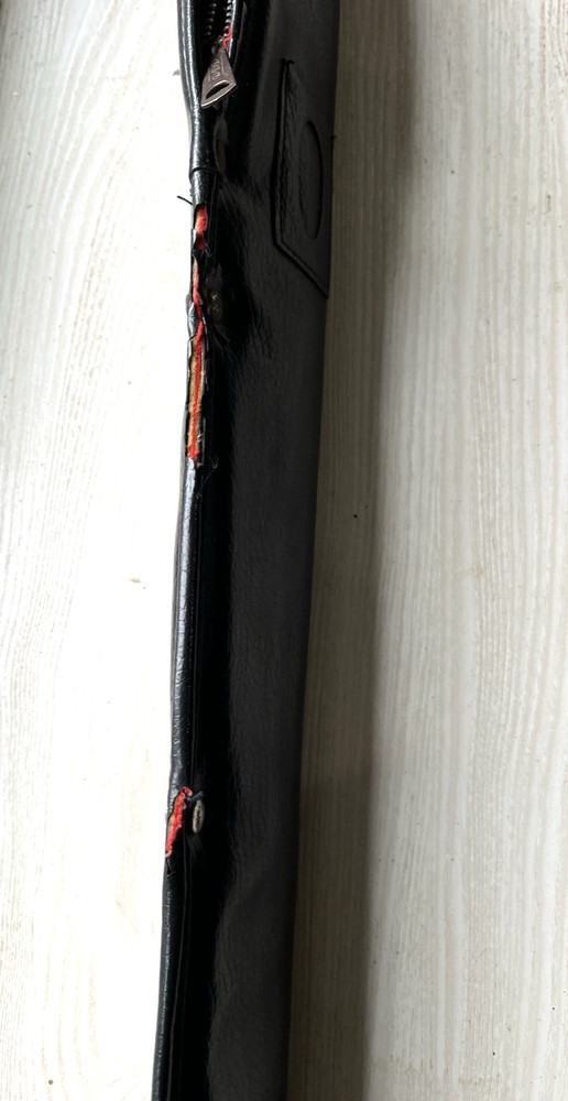 Vintage old Black Fabric Pool Stick Cue Case