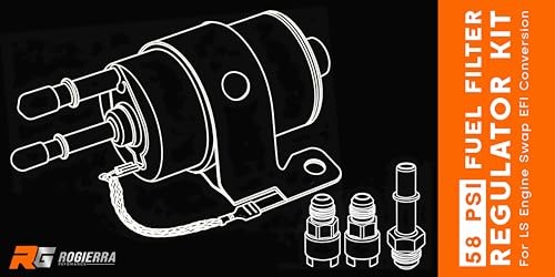 58 PSI Fuel Filter Regulator Kit for LS Engine Swap EFI Conversion,Compatible