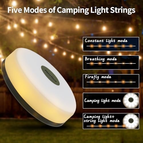 Camping Lights String Christmas: Outdoor String Light with 32.8ft (USB, 1-Pack)