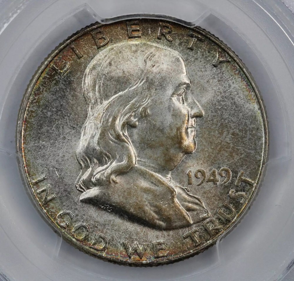 1949 Franklin Half Dollar PCGS MS64FBL
