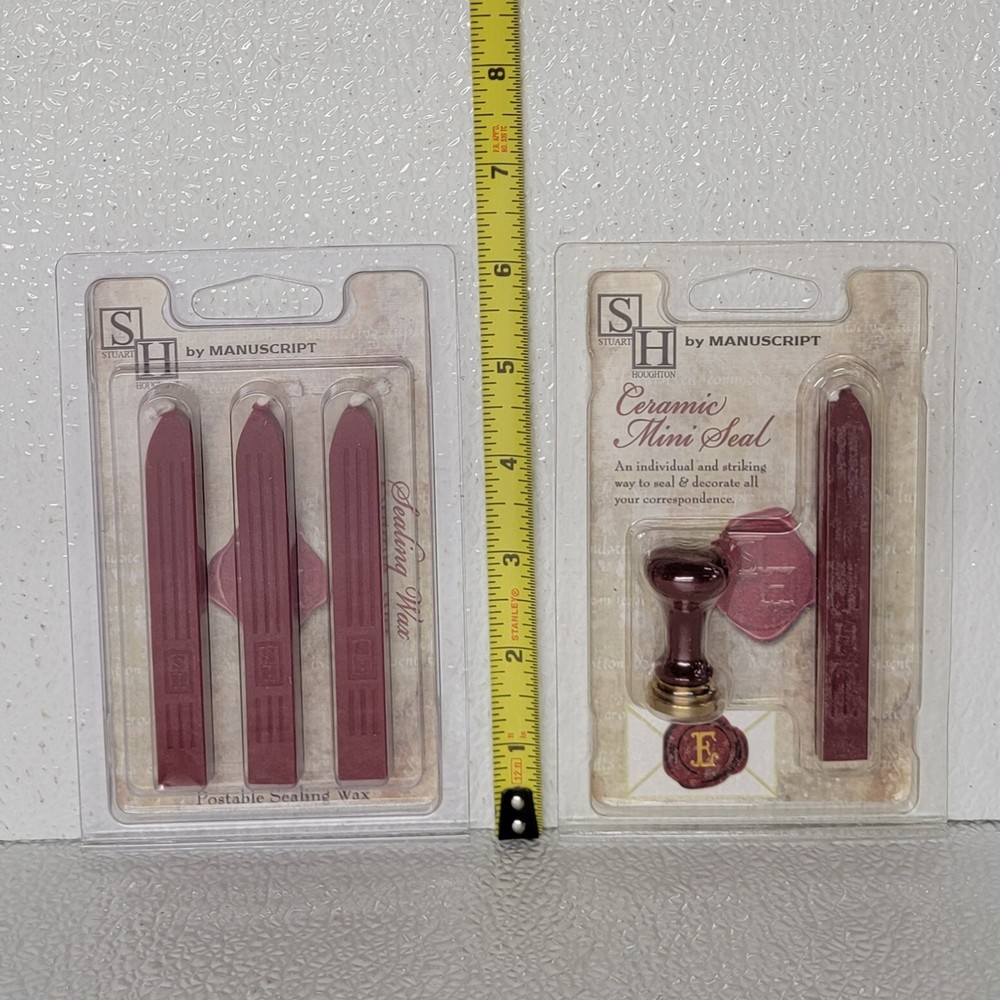 Ceramic Mini "E" Ceramic Mini Seal Stuart Houghton By Manuscript With Red Wax