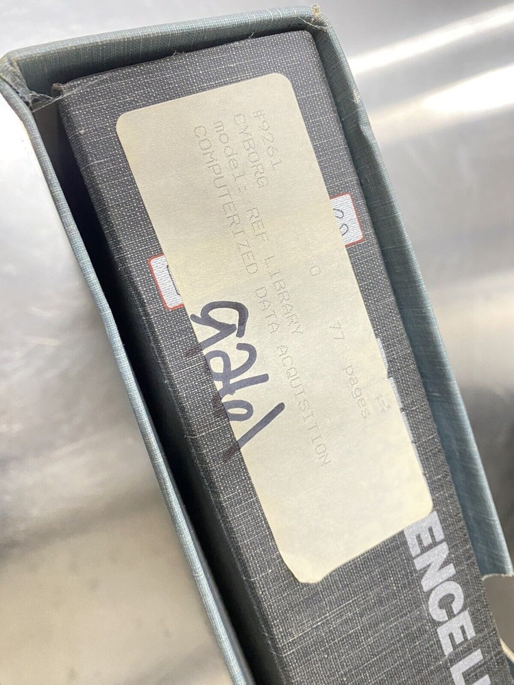 Cyborg Isaac Computerized Data Acquisition Control System - Users Guide / Manual