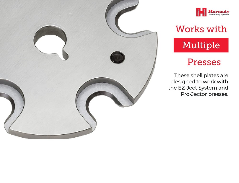 Hornady Lock N Load Shell Plate - for Reliable Caliber Changes on Your...