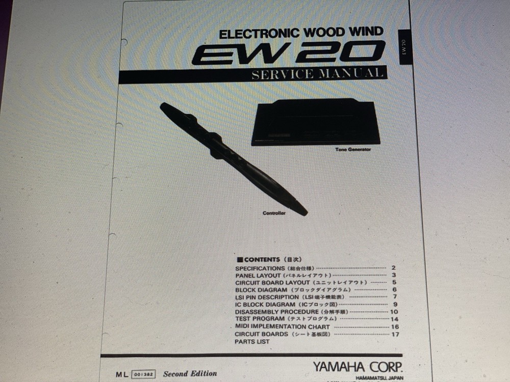 Yamaha Ew 20 Service Manual Digital