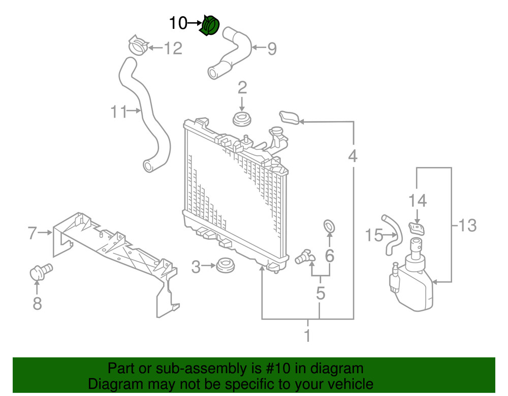 Genuine Mitsubishi Upper Hose Clamp MR993230