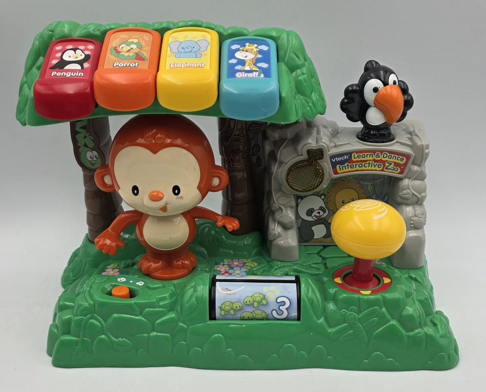 VTech Learn & Dance Interactive Zoo Toy w/ Lights and Sound (Tested and Working)