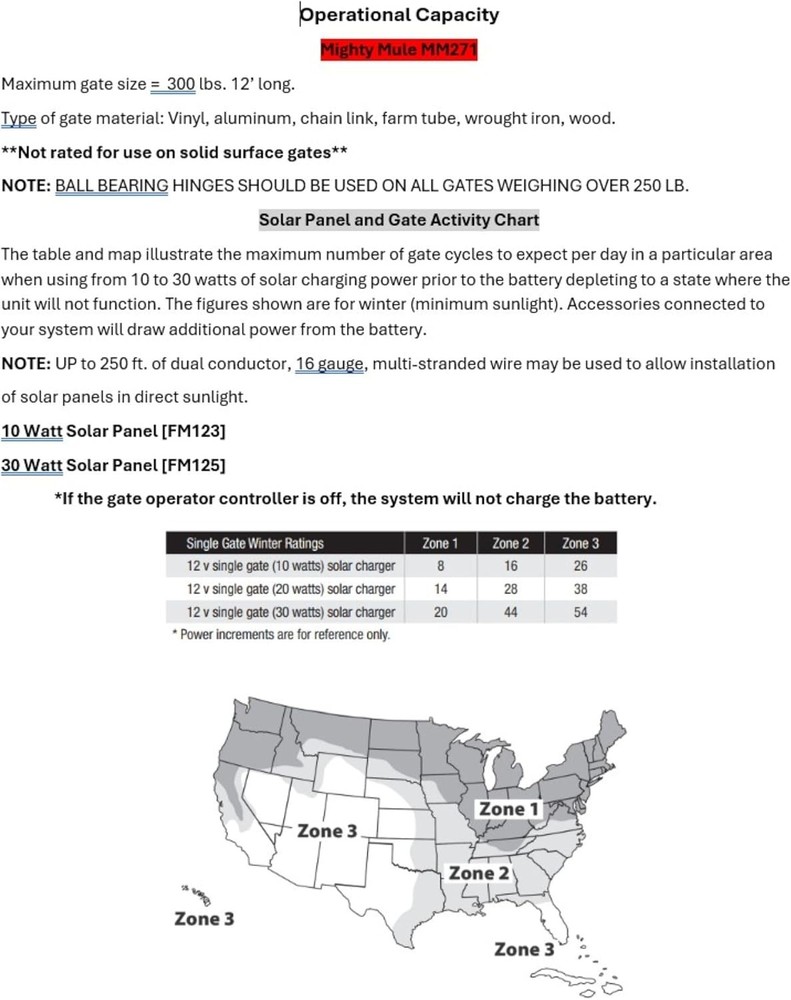 Mighty Mule, Automatic Gate Opener