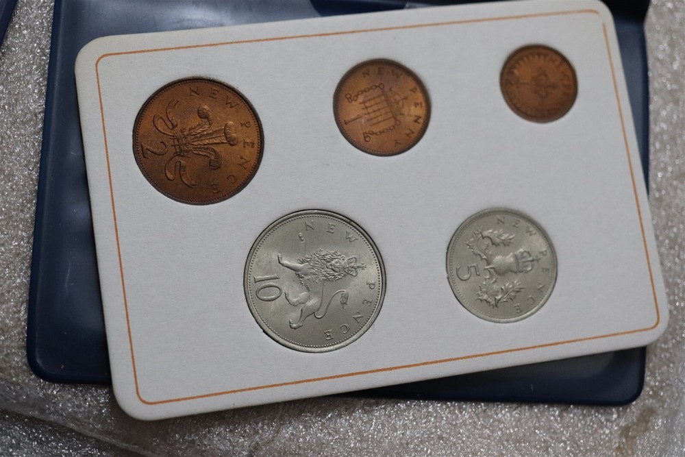 🧭 🇬🇧 UK GB FIRST DECIMAL SETS - 5 WALLETS B59 #38 BXQU
