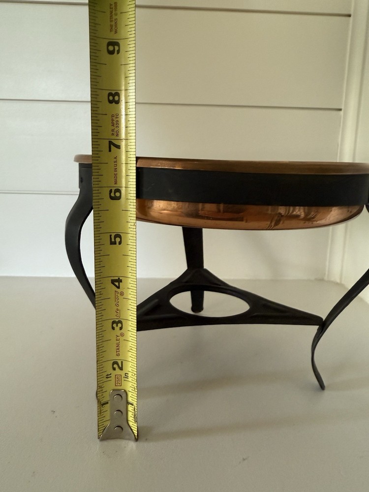 Vintage Copper And Brass Chafing Dish. *Base Only*