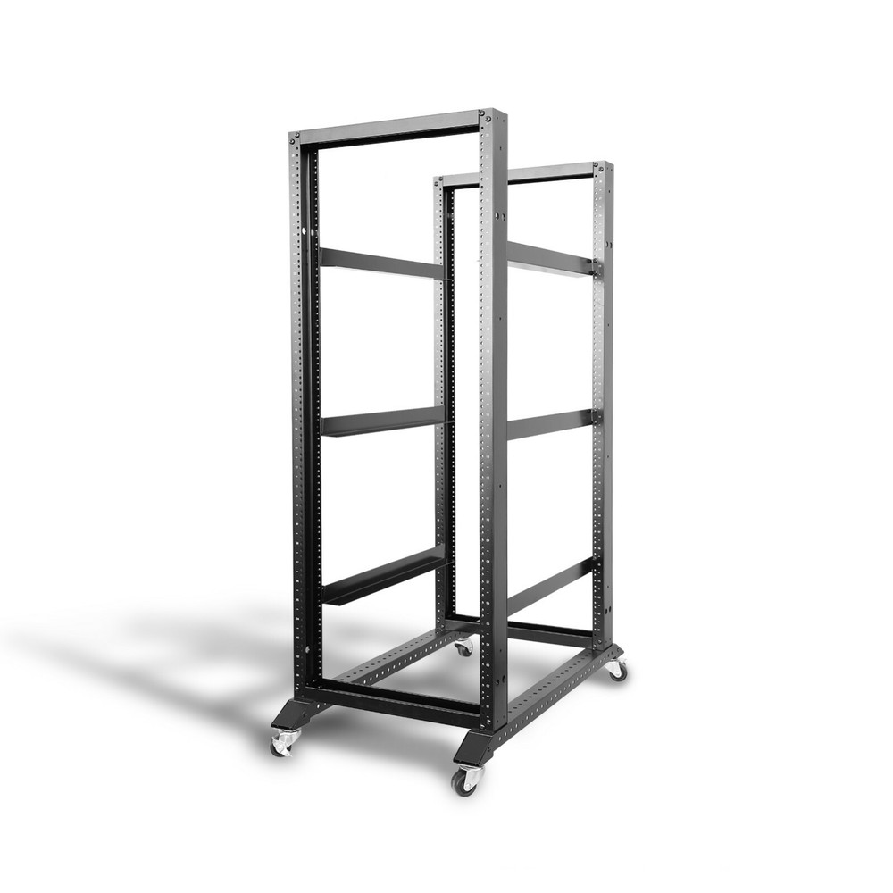 28U 4 Post Open Frame 19" Data Network Desktop 24in Deep Server/Audio Rack 800MM