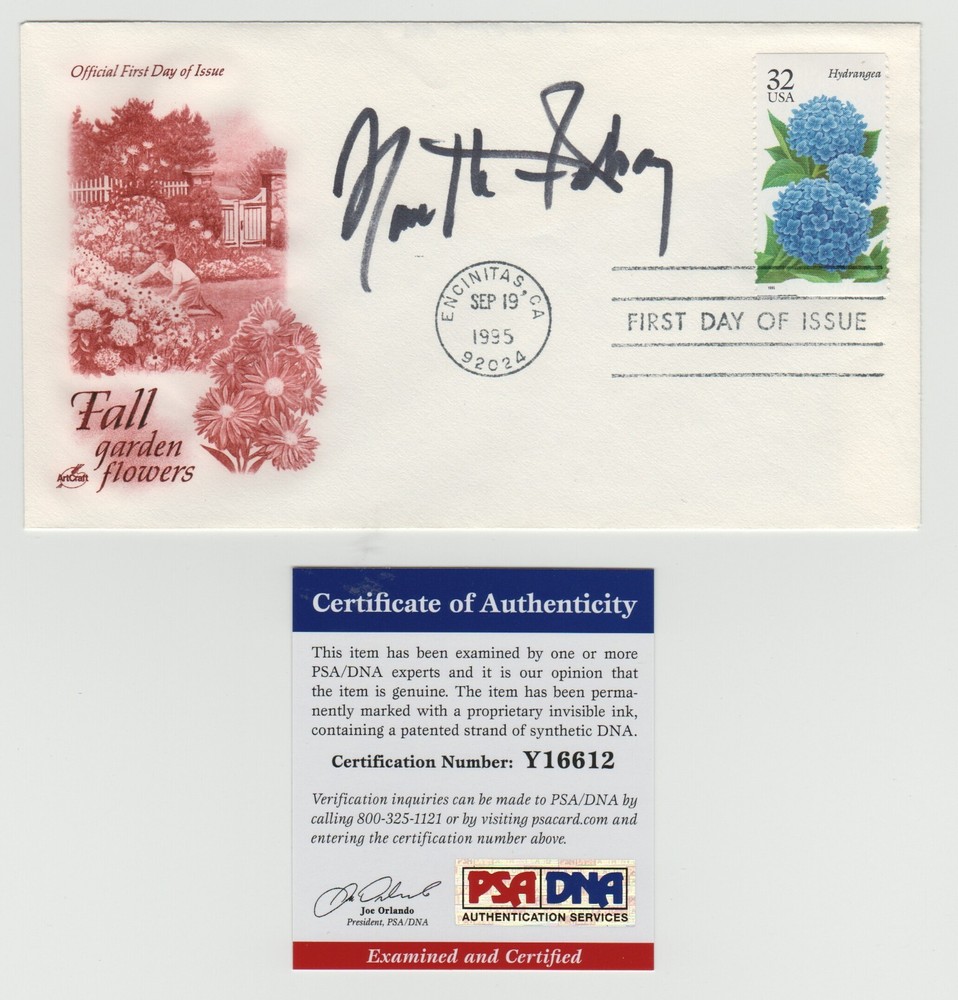 NANETTE FABRAY SIGNED AUTOGRAPH FIRST DAY ISSUE CACHE PSA CERTIFIED