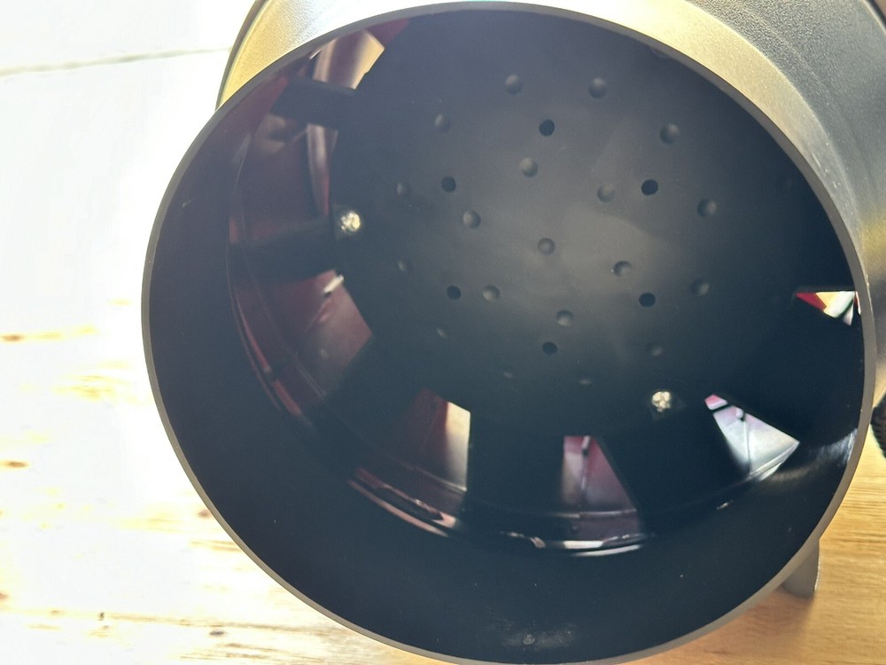 Quiet 6” Exhaust Inline Duct Fan 350 CFM w/Program Temp Humidity Speed Control