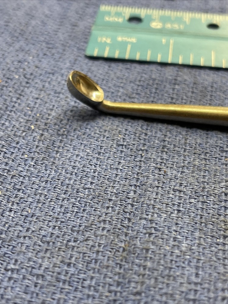 Richards 28-2222 Brun Bone Curettes, Angled Tip, Size 4