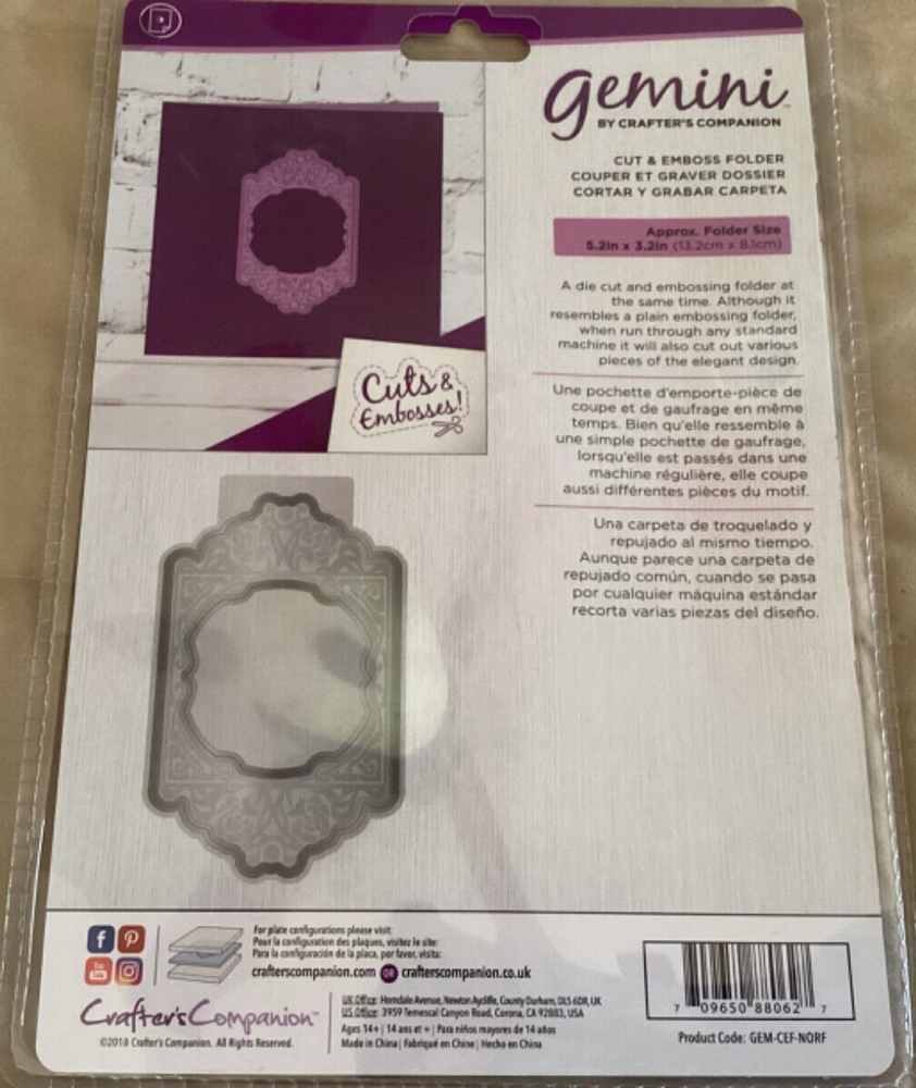 Cut and Emboss Folder Normandy Frame