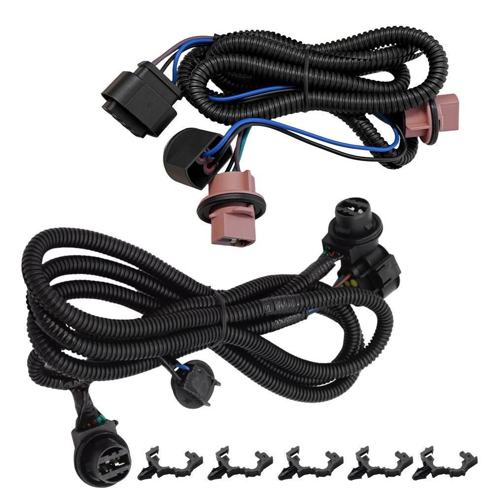 2X Left & Right Side Tail Light Socket Wire Harness For Chevy Silverado 2014-15