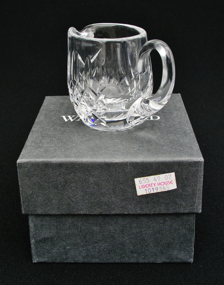 WATERFORD CRYSTAL 2 5/8" MINI CREAMER w/ ORIGINAL BOX & INSERT