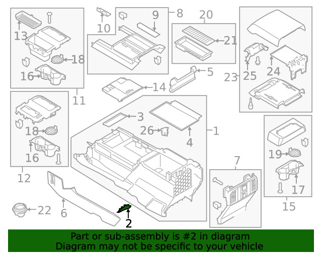 Genuine Ford Floor Console Plug FL3Z15672A40BB