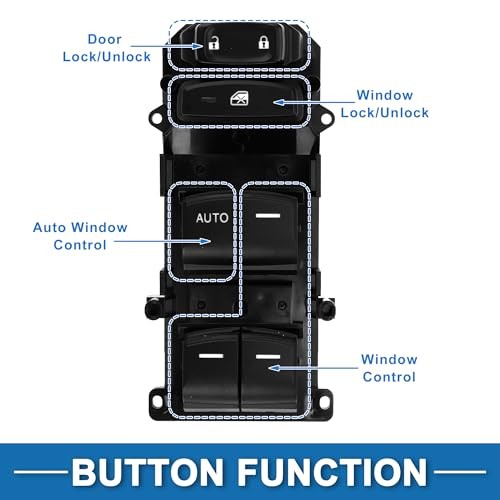 Power Window Switch No.35750TLYH01 Front Left Driver Side Window Control