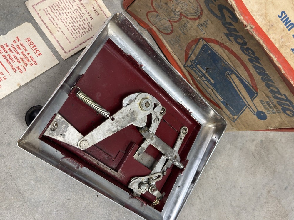 Premier Supermatic Vintage Cigarette Making Machine Pre-owned Original Box