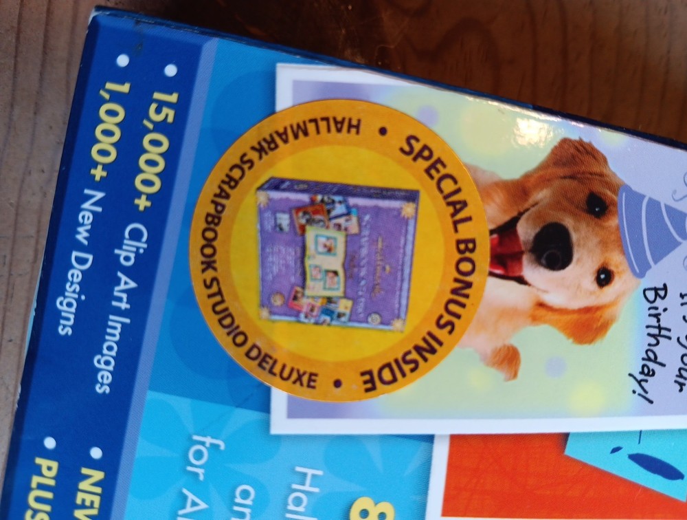 Hallmark Card Studio 2008 Deluxe Software Create Custom Cards + Scrapbook Studio