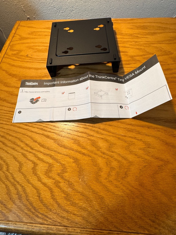 Lenovo ThinkCentre Tiny VESA Mount System Mounting Bracket 0B47374 408