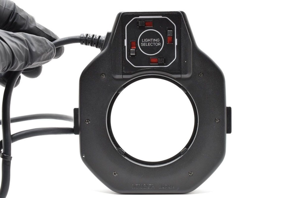 Minolta MFC-1000 Macro Flash Controller & R-1200 Ring Flash #1397