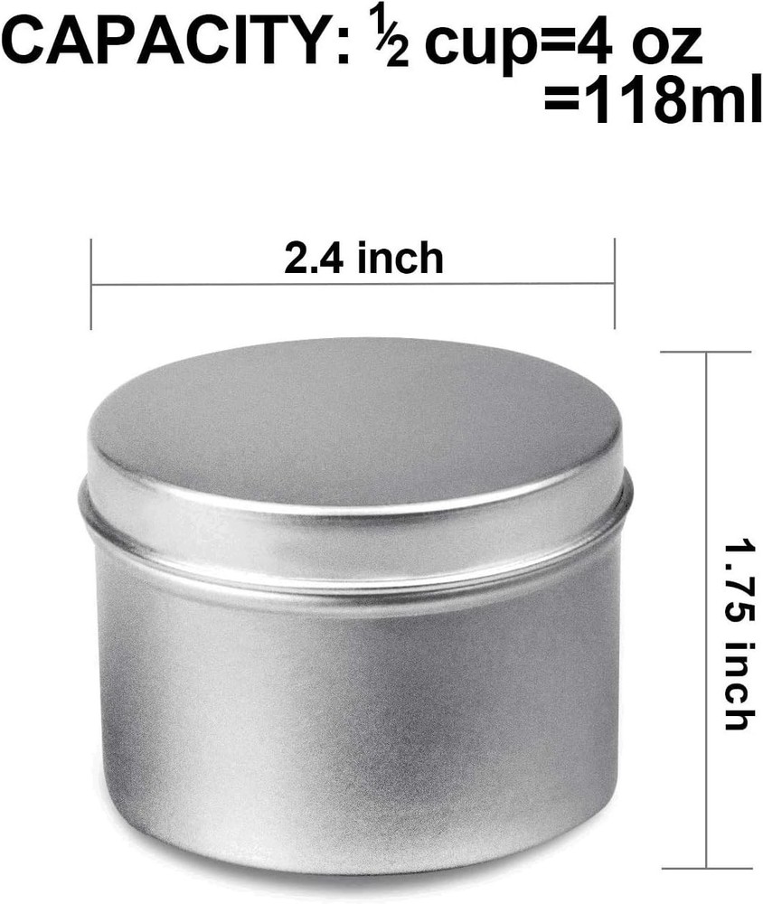 Versatile 18 Pack Lightweight Aluminum Candle Containers for DIY Projects