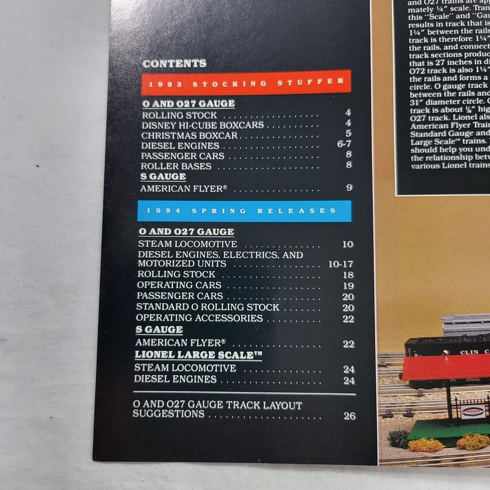 1994 Lionel Model Electric Trains & Accessories Spring Catalog