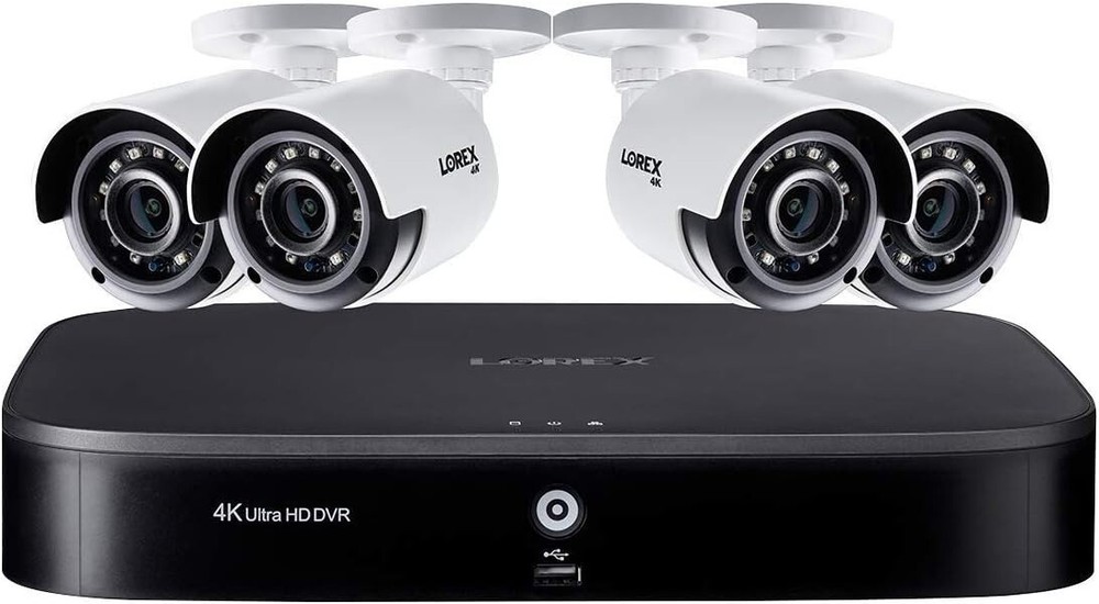 LOREX 4K ULTRA HD 8 CHANNEL SECURITY SYSTEM W/ 2 TB DVR *DM