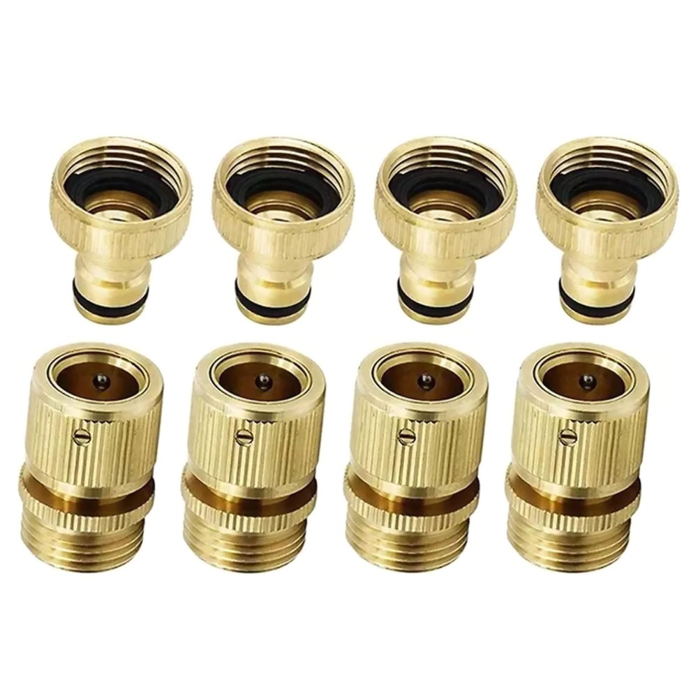 4 Pair New Garden Hose Quick Connector About 25mm With Easy installation