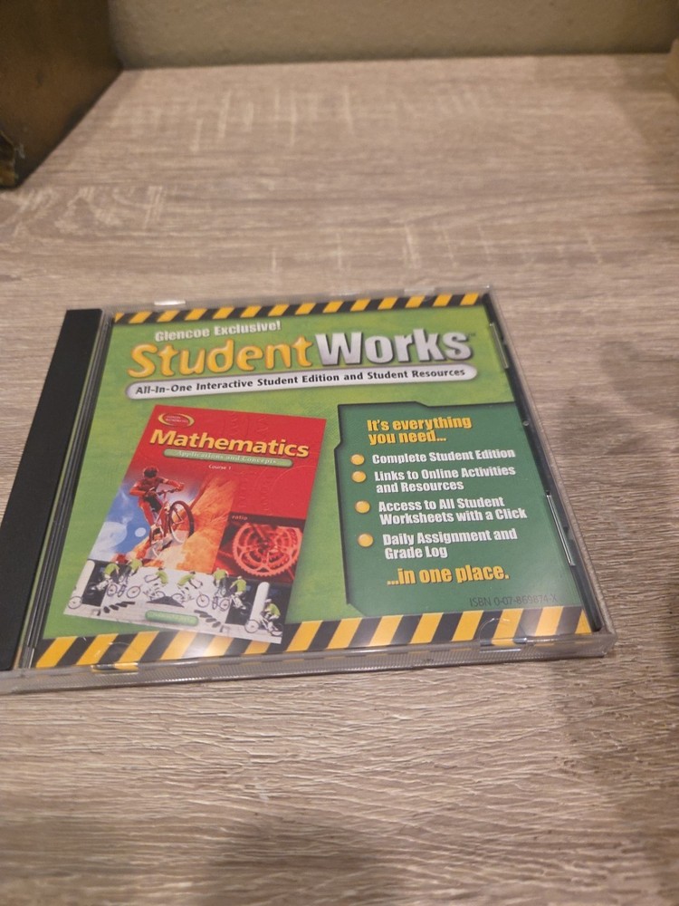 Glencoe Mathematics Student Works All-In-One Interactive Student Edition CD