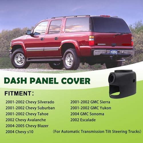 Upper & Lower Steering Column Trim Cover Kit Compatible with Fit for 2001-2002