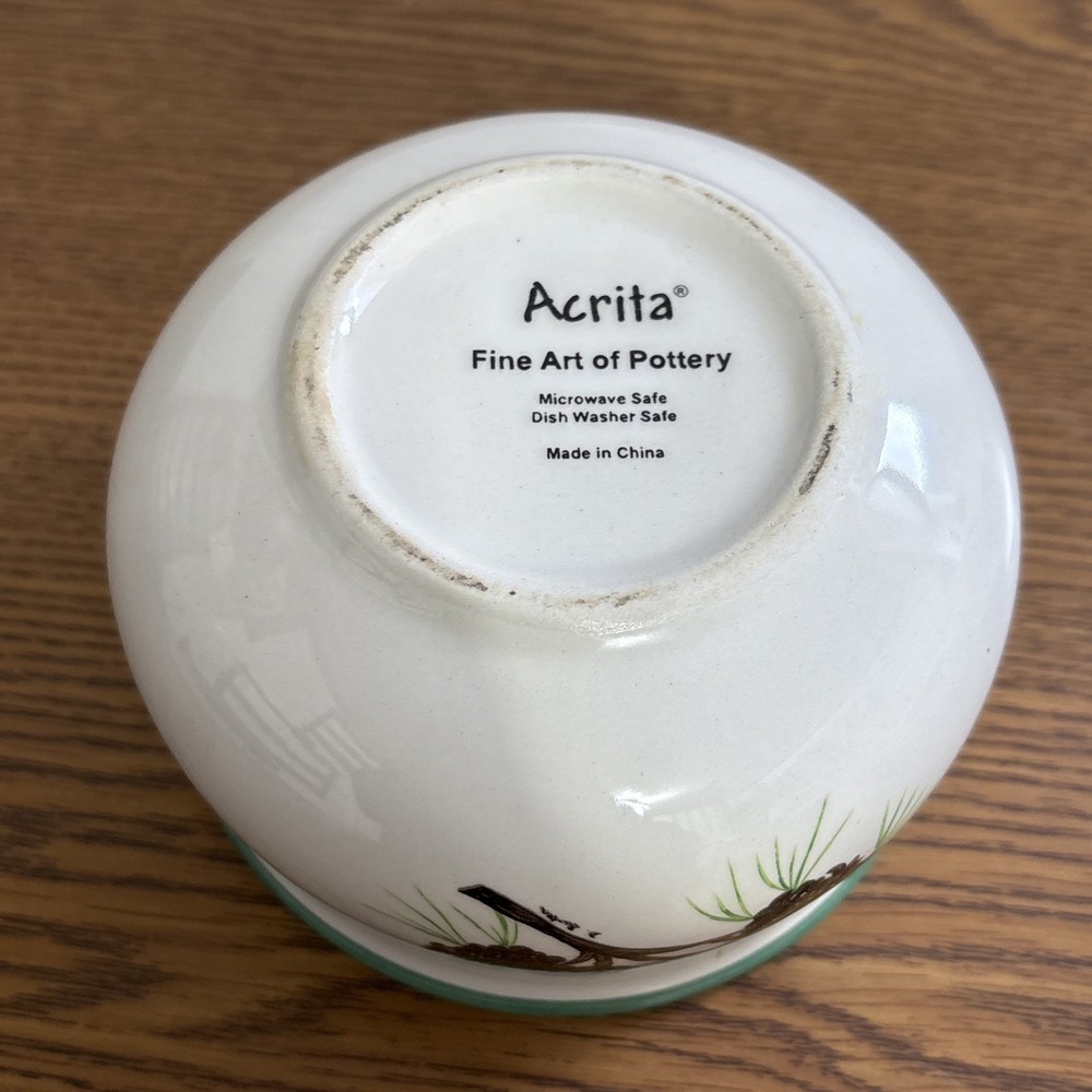 Acrita Pottery Rustic Pine Cone Pattern Sugar bowl With Lid