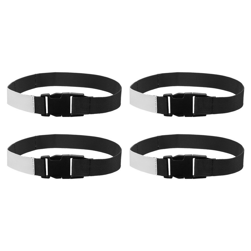 4 Pcs Multipurpose Laundry Strap with Buckle, Black