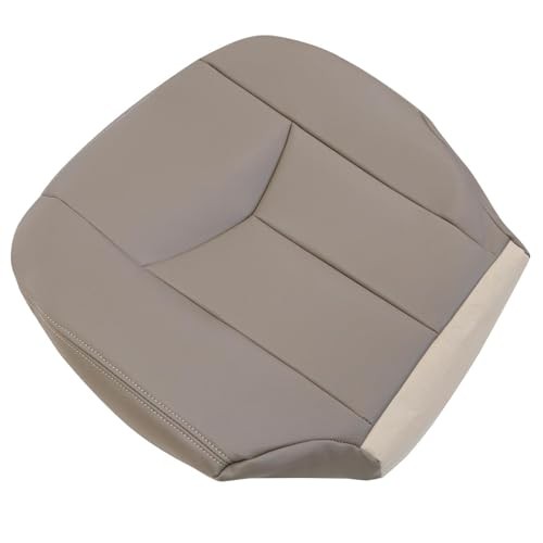 Front Driver Side Bottom Replacement Leather Seat Cover Medium Neutral Tan