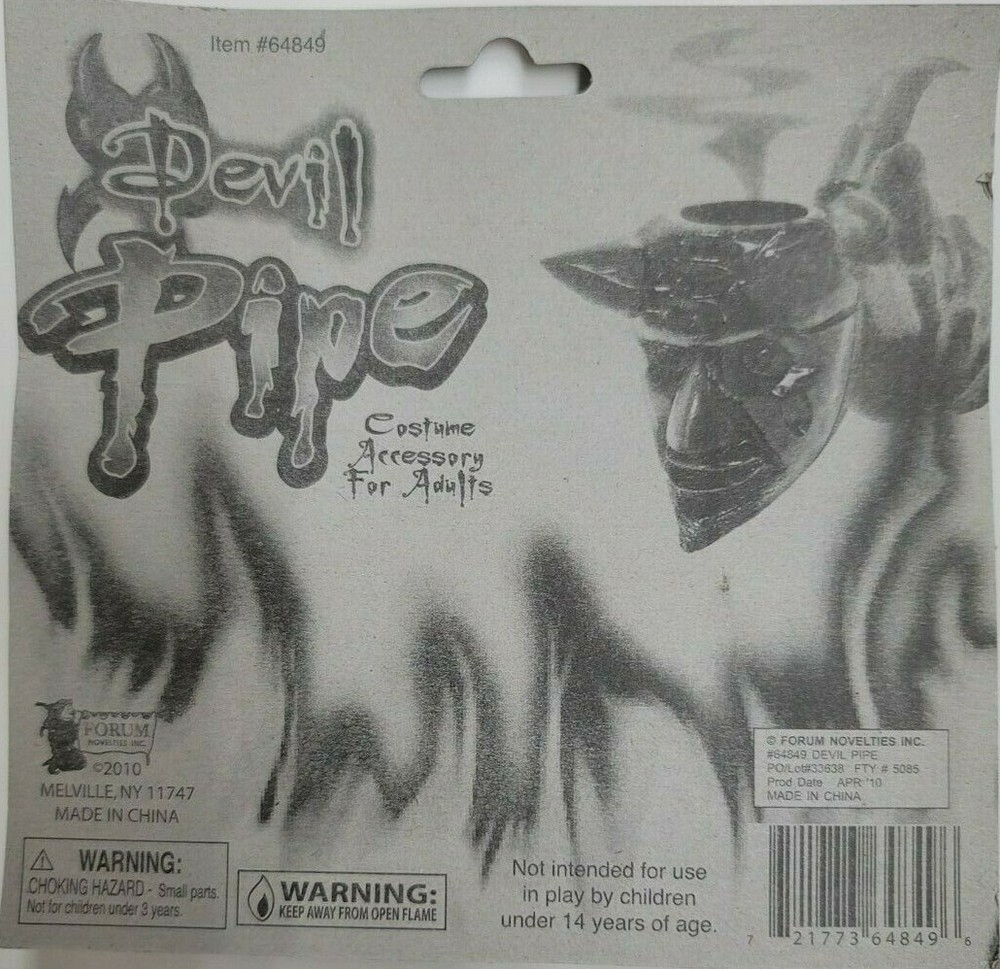 Devil Man Costume Accessory Pipe