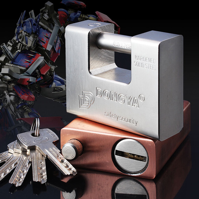 74/84m/94mm Lock Rectangular Beam Anti-theft Padlock Security Door Padlock 5 Key