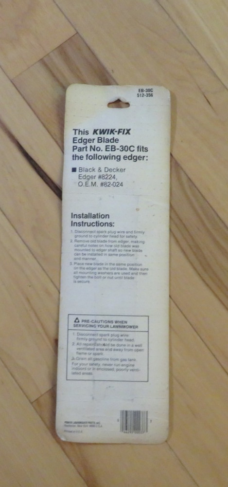 KWIK-FIX Edger Blade for Black & Decker, EB-30C
