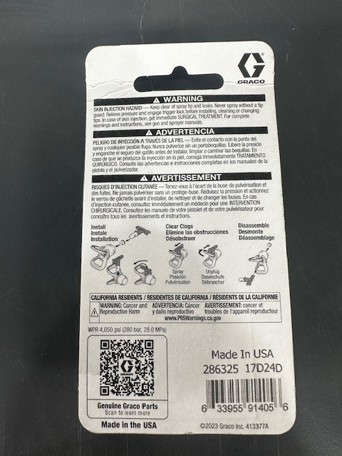 Graco 286325 RAC 5 SwitchTip 325