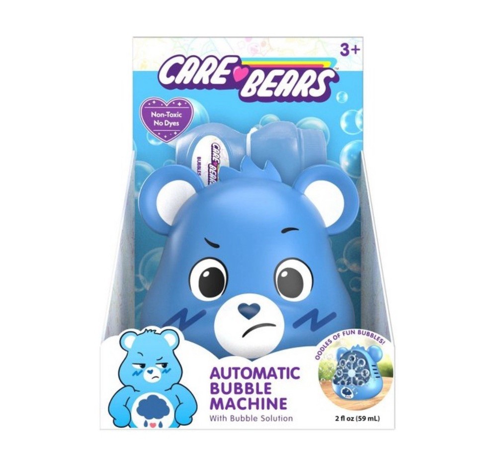 Care Bears Bubble Blower 8.25"H - Blue Grumpy Bear NEW Great Gift For Spring