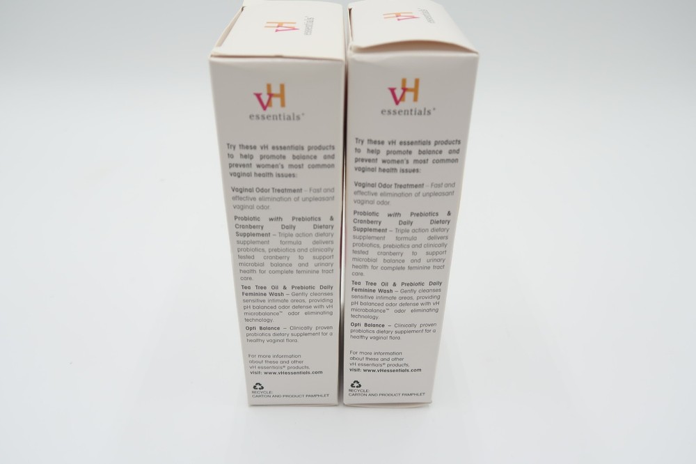 2 pack- VH Essentials Prebiotic Vaginal Suppositories, 24 Count - 48 Total