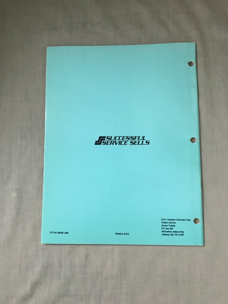 NAP Consumer Electronics Technical Training Manual C3 Series ST1102-483BC-SBN