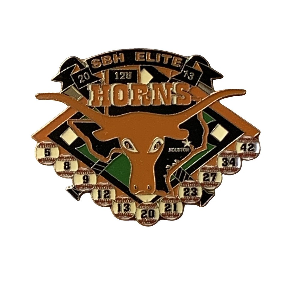 SBH Elite Horns Baseball Pin