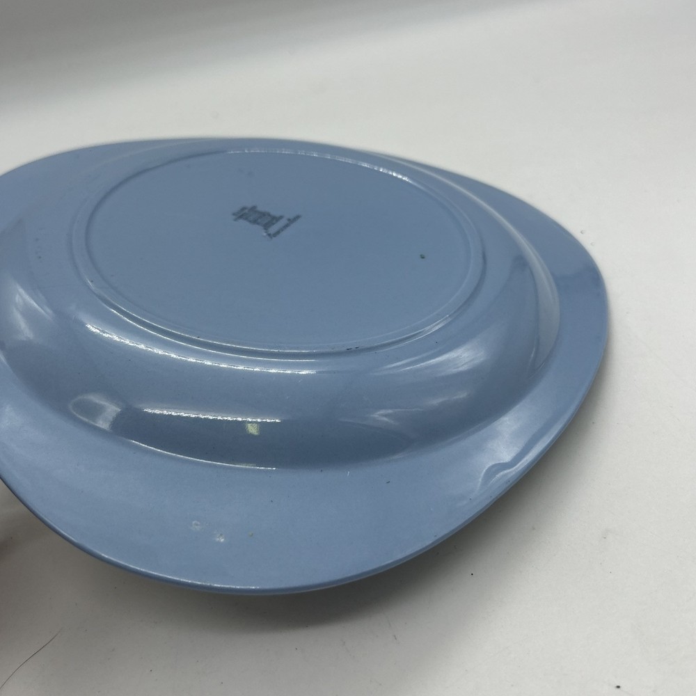 Spode Blue Triangular Plate Fascination Bread Tricorn 3303 50’s