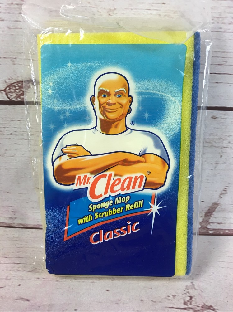 Mr Clean Classic Sponge Mop Refill With Scrubber